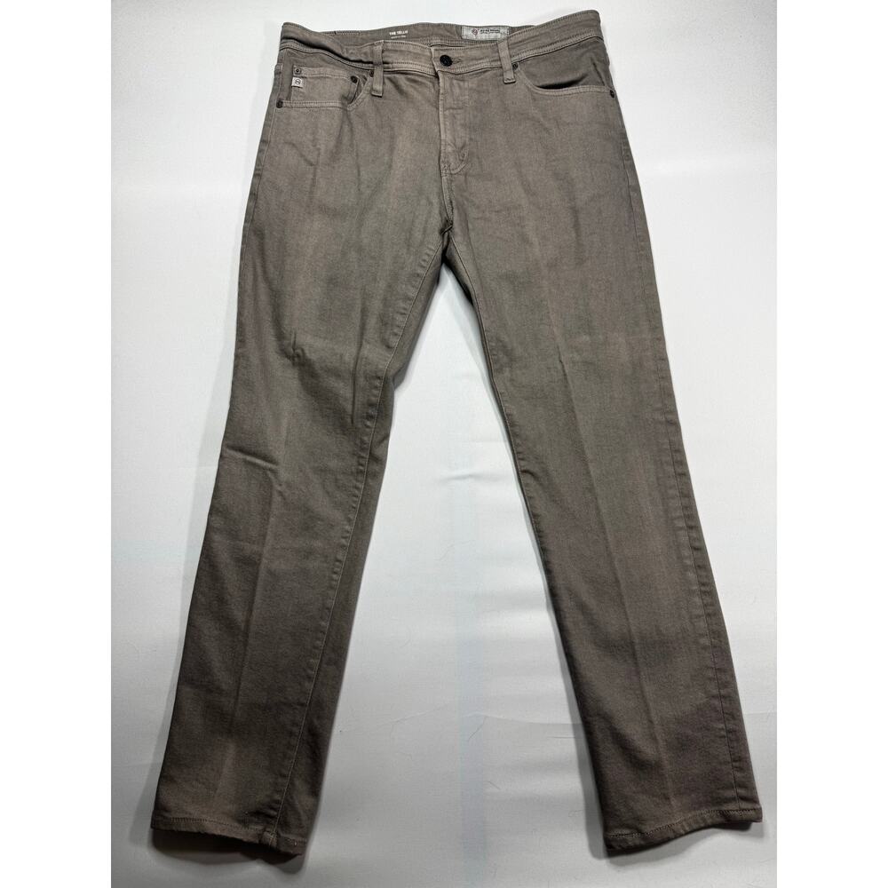Adriano Goldschmied Men's The Tellis Modern Slim Fit Gray Jeans - 34R (35x31.5)